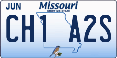 MO license plate CH1A2S