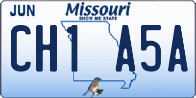 MO license plate CH1A5A