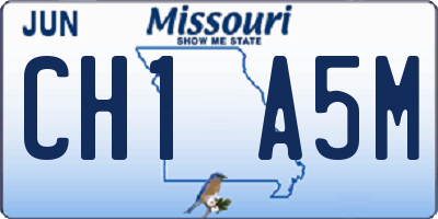MO license plate CH1A5M