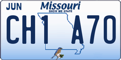 MO license plate CH1A7O