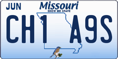 MO license plate CH1A9S