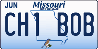 MO license plate CH1B0B