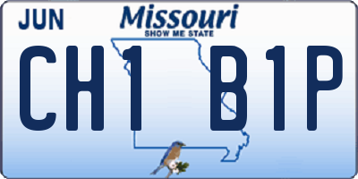 MO license plate CH1B1P
