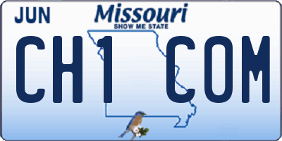 MO license plate CH1C0M