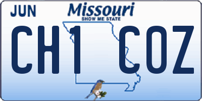 MO license plate CH1C0Z