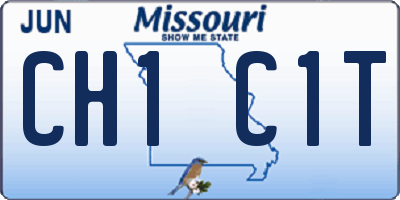 MO license plate CH1C1T