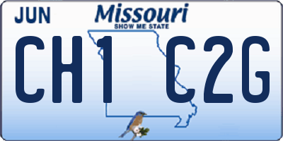 MO license plate CH1C2G