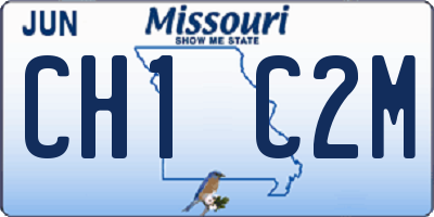 MO license plate CH1C2M