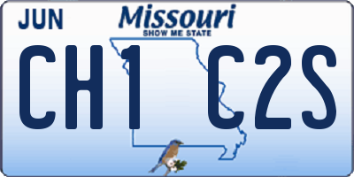 MO license plate CH1C2S