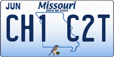 MO license plate CH1C2T