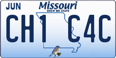MO license plate CH1C4C