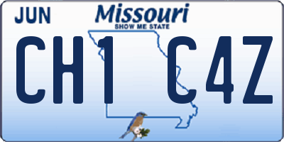 MO license plate CH1C4Z