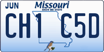 MO license plate CH1C5D