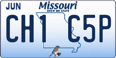 MO license plate CH1C5P