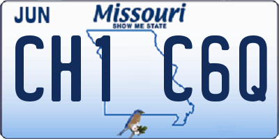 MO license plate CH1C6Q