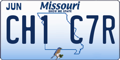 MO license plate CH1C7R