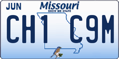 MO license plate CH1C9M