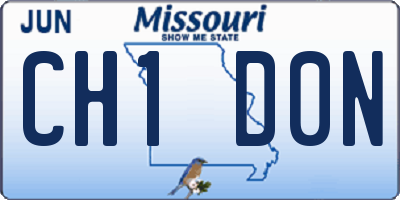 MO license plate CH1D0N