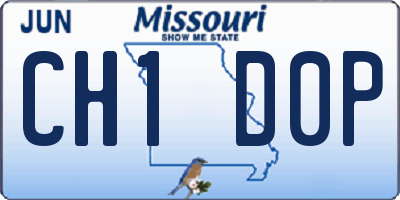 MO license plate CH1D0P