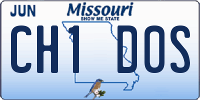 MO license plate CH1D0S
