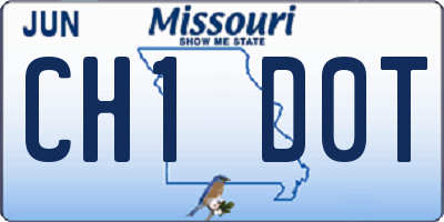 MO license plate CH1D0T