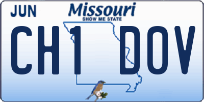 MO license plate CH1D0V
