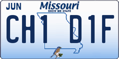 MO license plate CH1D1F