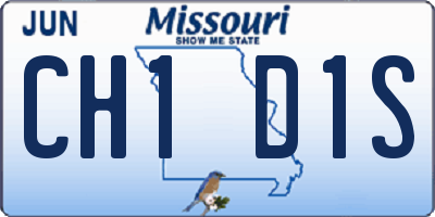 MO license plate CH1D1S