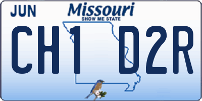 MO license plate CH1D2R