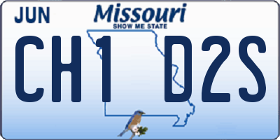 MO license plate CH1D2S