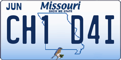 MO license plate CH1D4I