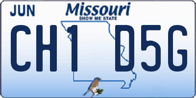 MO license plate CH1D5G