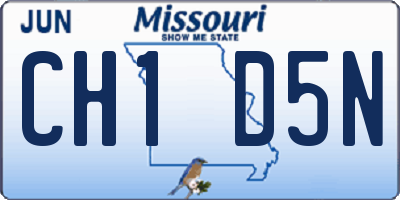 MO license plate CH1D5N