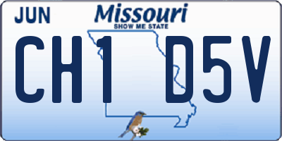 MO license plate CH1D5V