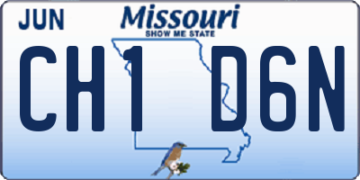 MO license plate CH1D6N