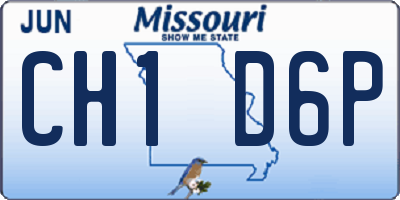 MO license plate CH1D6P