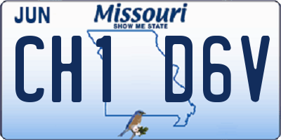 MO license plate CH1D6V