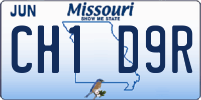 MO license plate CH1D9R