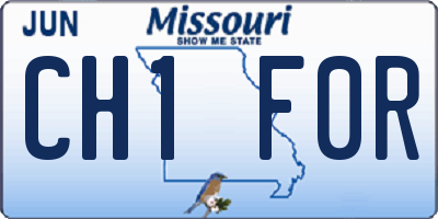 MO license plate CH1F0R