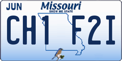 MO license plate CH1F2I