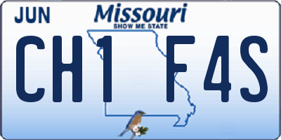MO license plate CH1F4S