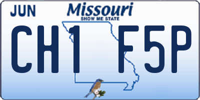 MO license plate CH1F5P