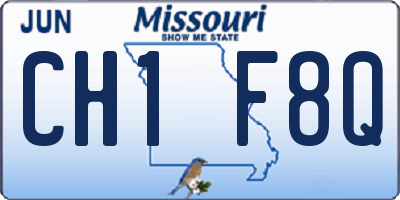 MO license plate CH1F8Q