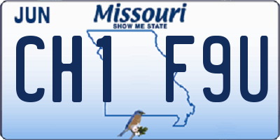 MO license plate CH1F9U