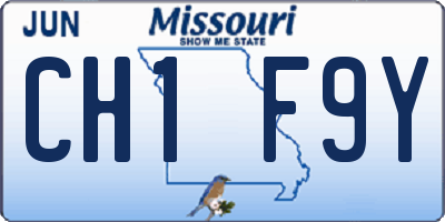 MO license plate CH1F9Y