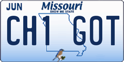 MO license plate CH1G0T