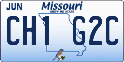 MO license plate CH1G2C