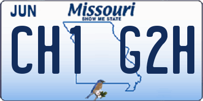 MO license plate CH1G2H
