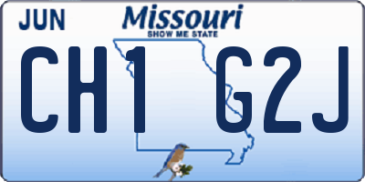 MO license plate CH1G2J