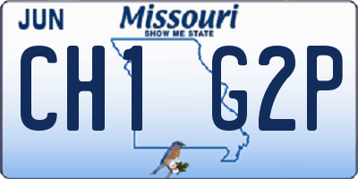 MO license plate CH1G2P
